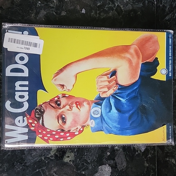 Erlood Other - Metal Sign "We can Do it" Metal hanging Women Power/Motivational  8in X 11.5in